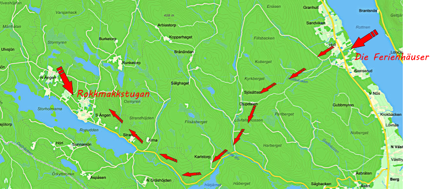 Die Ferienhäuser  Rokkmakkstugan
